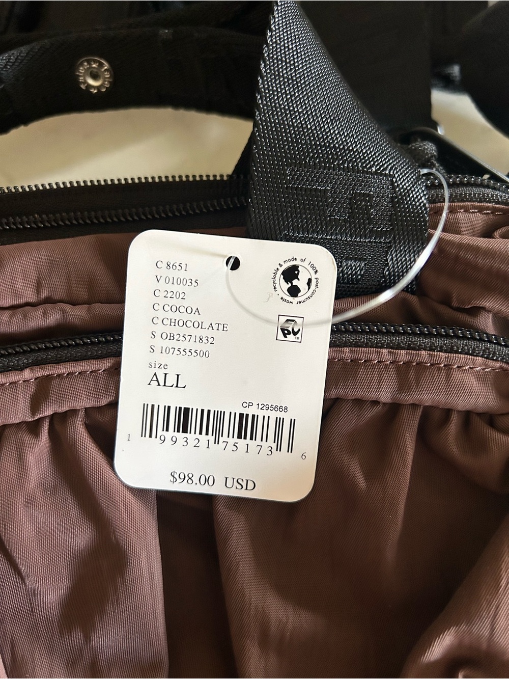 NWT Free People Movement Never Still Convertible Sling Bag in Cocoa - Picture 7 of 16